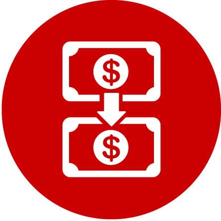 Dollar-to-dollar icon