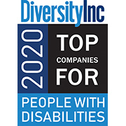 Diversity Inc. Top Companies for Employees with Disabilities award for 2020