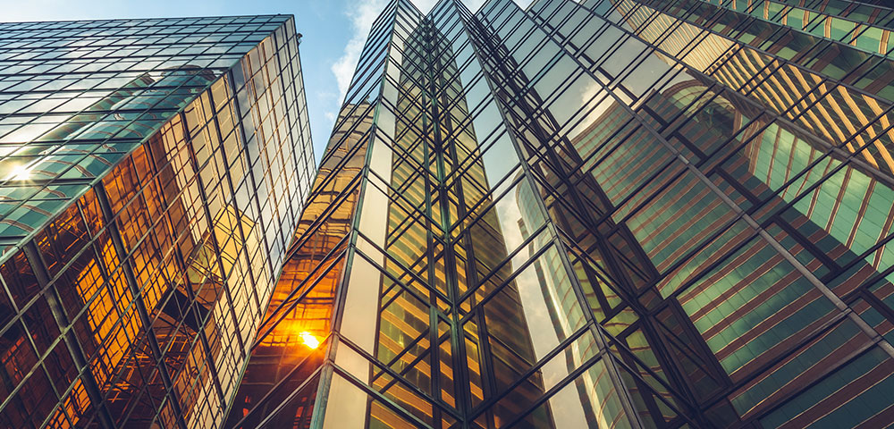 Modern skyscrapers
