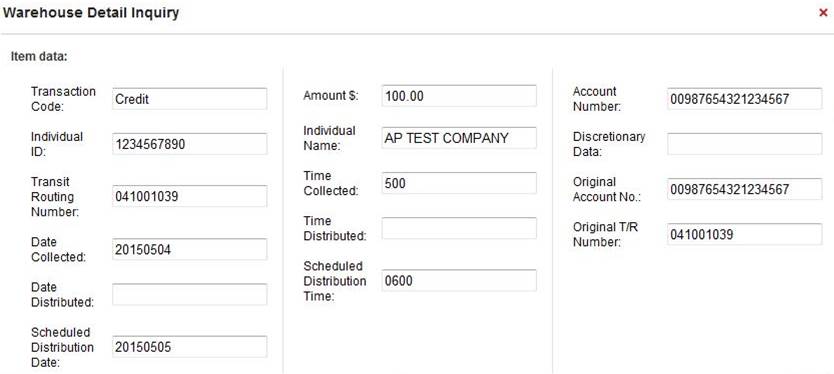 Receiver Search by Account 4