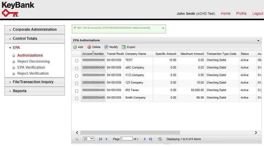 OT - EPA Add Auth2
