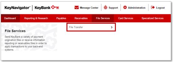 File Services Navigation