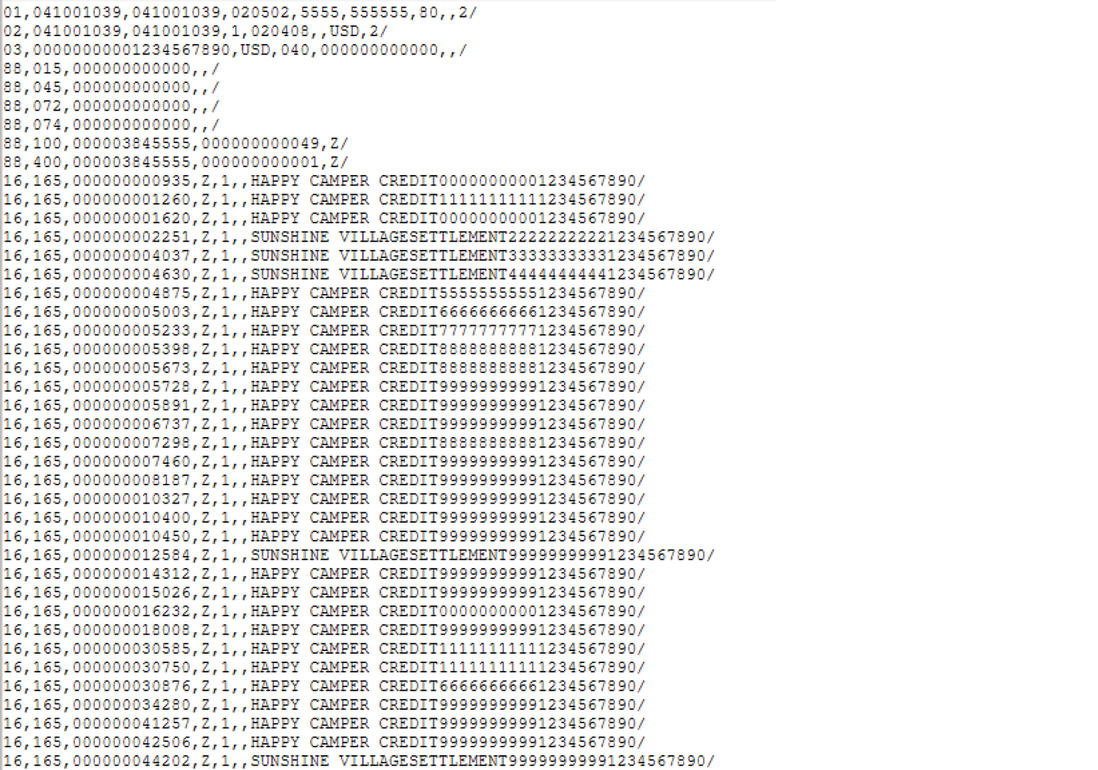 BAI2 File Export
