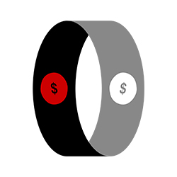 a circle of money