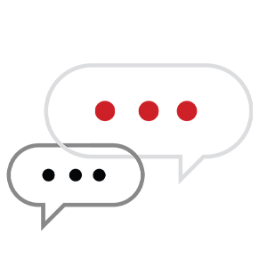 text bubbles