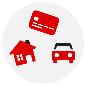 Circle of debt: Home, Auto and Credit Card