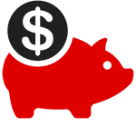 Piggy bank icon