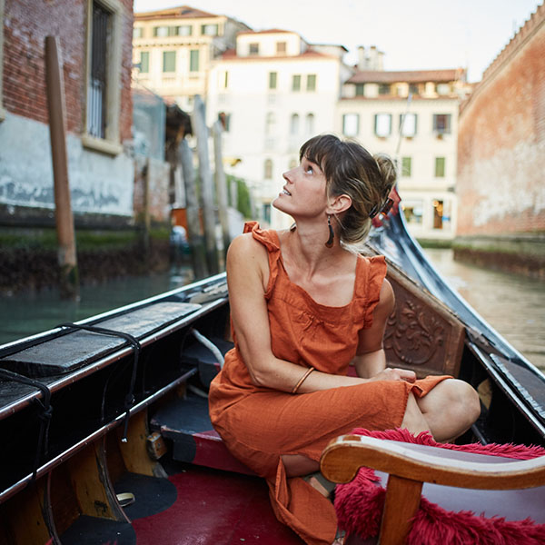 woman in boat