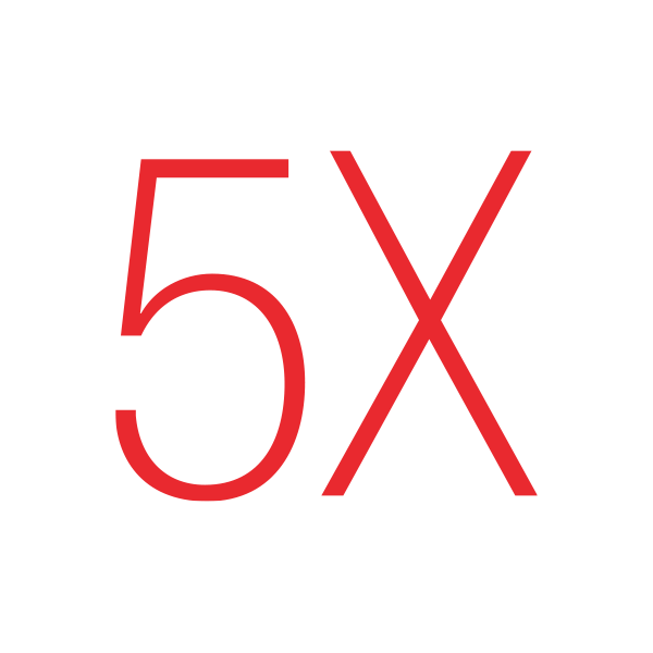 5X