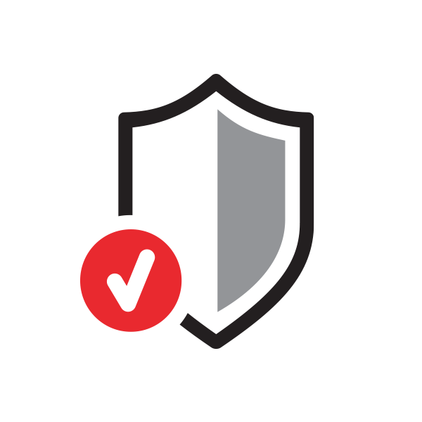 Shield icon with a checkmark