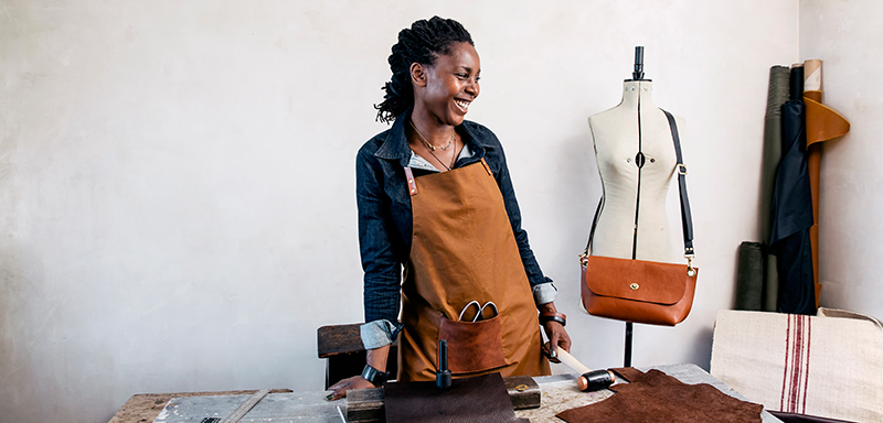 woman with mannequin