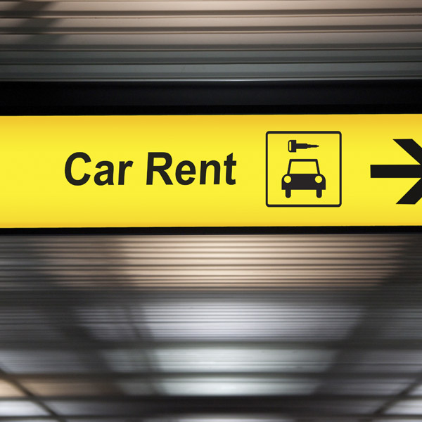 Car Rental sign