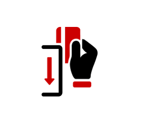 card swipe illustration