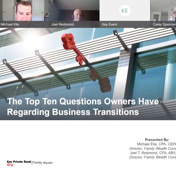 Unlocking Opportunity Series: Top 10 Questions Business Owners Have Regarding Transitions