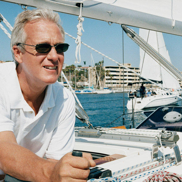 man on a boat