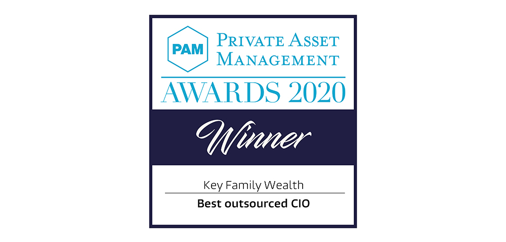 KEY FAMILY WEALTH NAMED 2020 �BEST OUTSOURCED CHIEF INVESTMENT OFFICER� logo